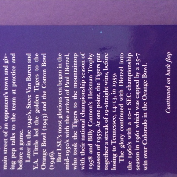 Football Book College>LSU (New) Large Format Hardback - Picture 5 of 10